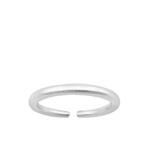 Sterling Silver Rhodium Plated Toe Ring