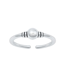 Load image into Gallery viewer, Sterling Silver Oxidized Bali Toe Ring