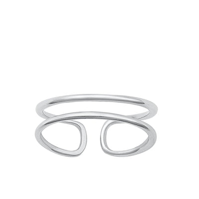 Sterling Silver Oxidized Toe Ring