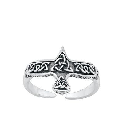 Sterling Silver Oxidized Celtic Toe Ring