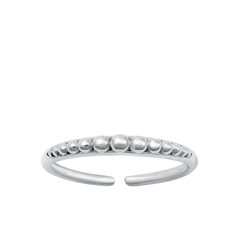 Sterling Silver Oxidized Toe Ring-1.6mm