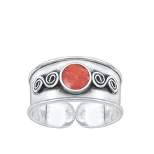 Load image into Gallery viewer, Sterling Silver Oxidized Bali Toe Ring