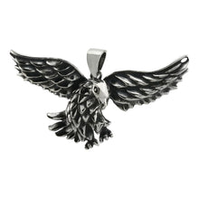 Load image into Gallery viewer, Sterling Silver Oxidized Landing Eagle Pendant