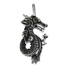 Load image into Gallery viewer, Sterling Silver Oxidized Dragon Pendant