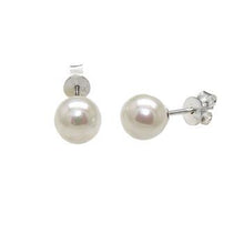 Load image into Gallery viewer, Sterling Silver Freshwater Pearl Stud Earrings