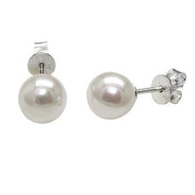 Load image into Gallery viewer, Sterling Silver 6mm Freshwater Pearl Stud Earrings