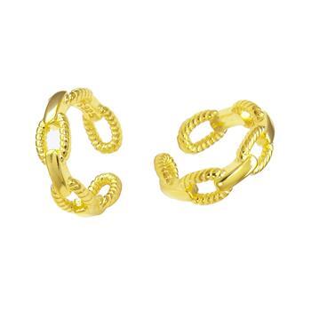 Sterling Silver Gold Plated Ear Cuff