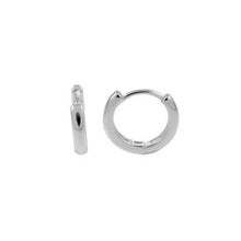 Load image into Gallery viewer, Sterling Silver Small Huggie Hoop Earrings