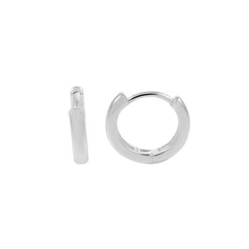 Sterling Silver Polished Small Huggie Hoop Earrings