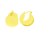 Sterling Silver Gold Plated Chunky Hoop Earrings