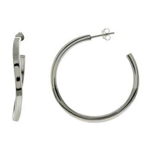 Load image into Gallery viewer, Sterling Silver High Polish Hoop Earrings