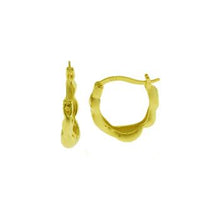 Load image into Gallery viewer, Sterling Silver Gold Plated Hoop Earrings