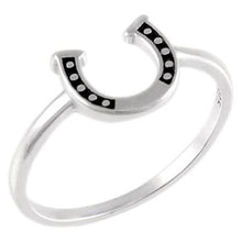 Load image into Gallery viewer, Sterling Silver Horseshoe Ring