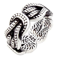 Load image into Gallery viewer, Sterling Silver Love Knot Band Ring