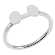 Load image into Gallery viewer, Sterling Silver Double Oval Disc Ring