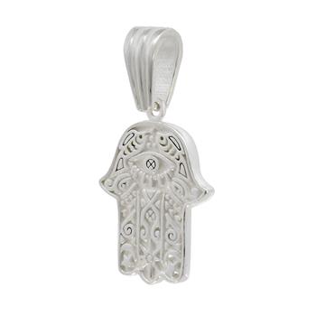 Sterling Silver Hamsa Hand Pendant