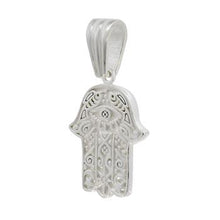 Load image into Gallery viewer, Sterling Silver Hamsa Hand Pendant