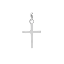 Load image into Gallery viewer, Sterling Silver Rhodium Plated Cross Pendant