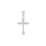 Sterling Silver Rhodium Plated Small Cross Pendant