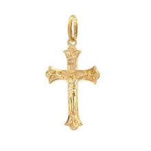 Load image into Gallery viewer, Sterling Silver Crucifix Cross Gold Plated Bracelet