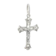 Load image into Gallery viewer, Sterling Silver Crucifix Cross Rhodium Plated Bracelet