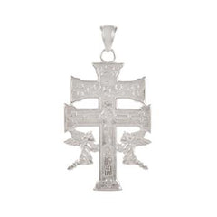 Sterling Silver Caravaca Crucifix Cross Pendant