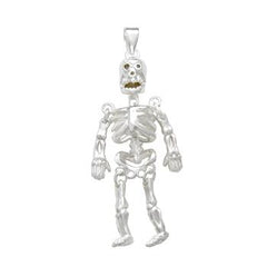 Sterling Silver Movable Skeleton Pendant