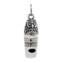 Load image into Gallery viewer, Sterling Silver Happy Emoji Whistle Oxidized Pendant