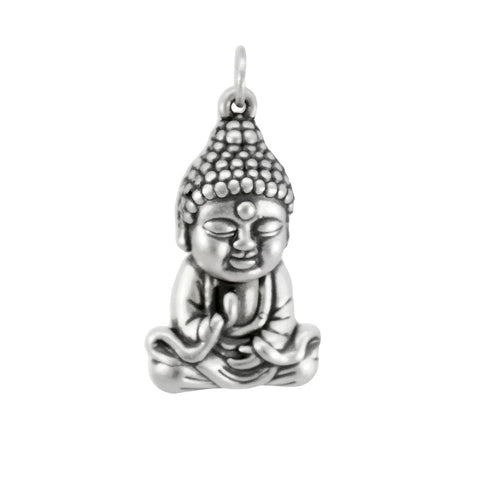 Sterling Silver Electroform Buddha Pendant