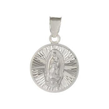 Load image into Gallery viewer, Sterling Silver Lady Of Guadalupe 3D DC Medal Pendant
