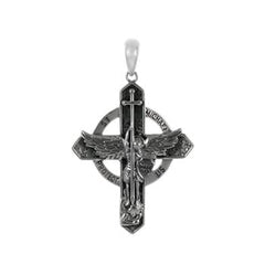 Sterling Silver Oxidized Saint Michael Pendant