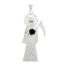 Load image into Gallery viewer, Sterling Silver Santa Muerte Pendant