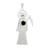 Sterling Silver Santa Muerte Pendant