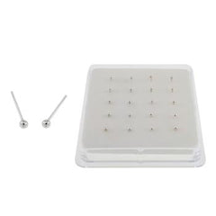 Sterling Silver 1.8mm Ball Nose Stud Straight End