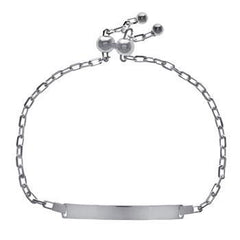 Sterling Silver Anchor DC Chain ID Bracelet