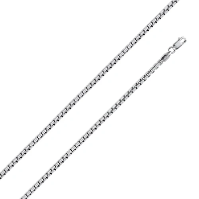 Sterling Silver 1.5 mm Diamond Cut Box Chain with Lobster clasp Closure