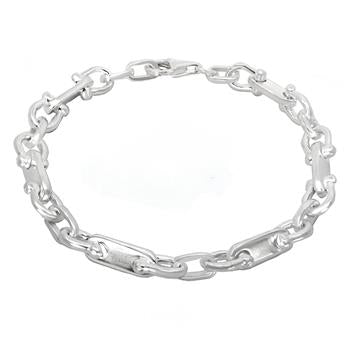 Sterling Silver Horseshoe Link Bracelet