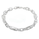 Sterling Silver Horseshoe Link Bracelet