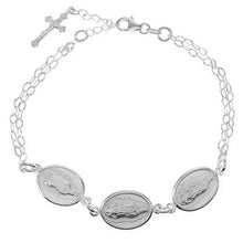 Load image into Gallery viewer, Sterling Silver Religious Bracelet