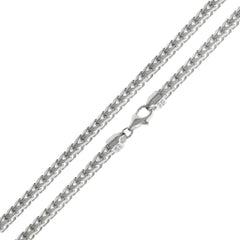 Sterling Silver Italian 3.3mm Franco Chain