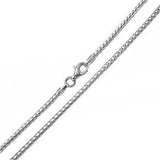Italian Sterling Silver Franco 050-1.5mm Chain