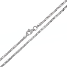 Load image into Gallery viewer, Italian Sterling Silver Rhodium Plated Franco Chain