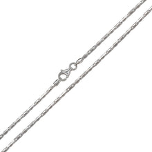 Load image into Gallery viewer, Italian Sterling Silver 1mm Heshe Chain