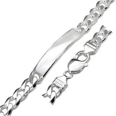 Italian Sterling Silver Curb ID Bracelet