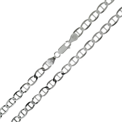 Sterling Silver 3.5mm -080 Flat Marina Chain