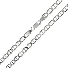 Sterling Silver Flat Marina 120-5mm Chain