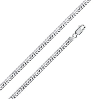 Sterling Silver 3MM Miami Cuban Chain Weight with Lobster Clasp Closure, Length 18