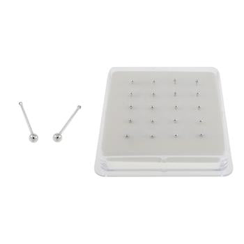 Sterling Silver Ball Nose Stud With Ball End