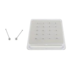 Sterling Silver Ball Nose Stud With Ball End