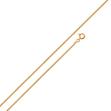 Load image into Gallery viewer, Sterling Silver Rose Gold Plated Round Snake 0.6mm-010 Chains